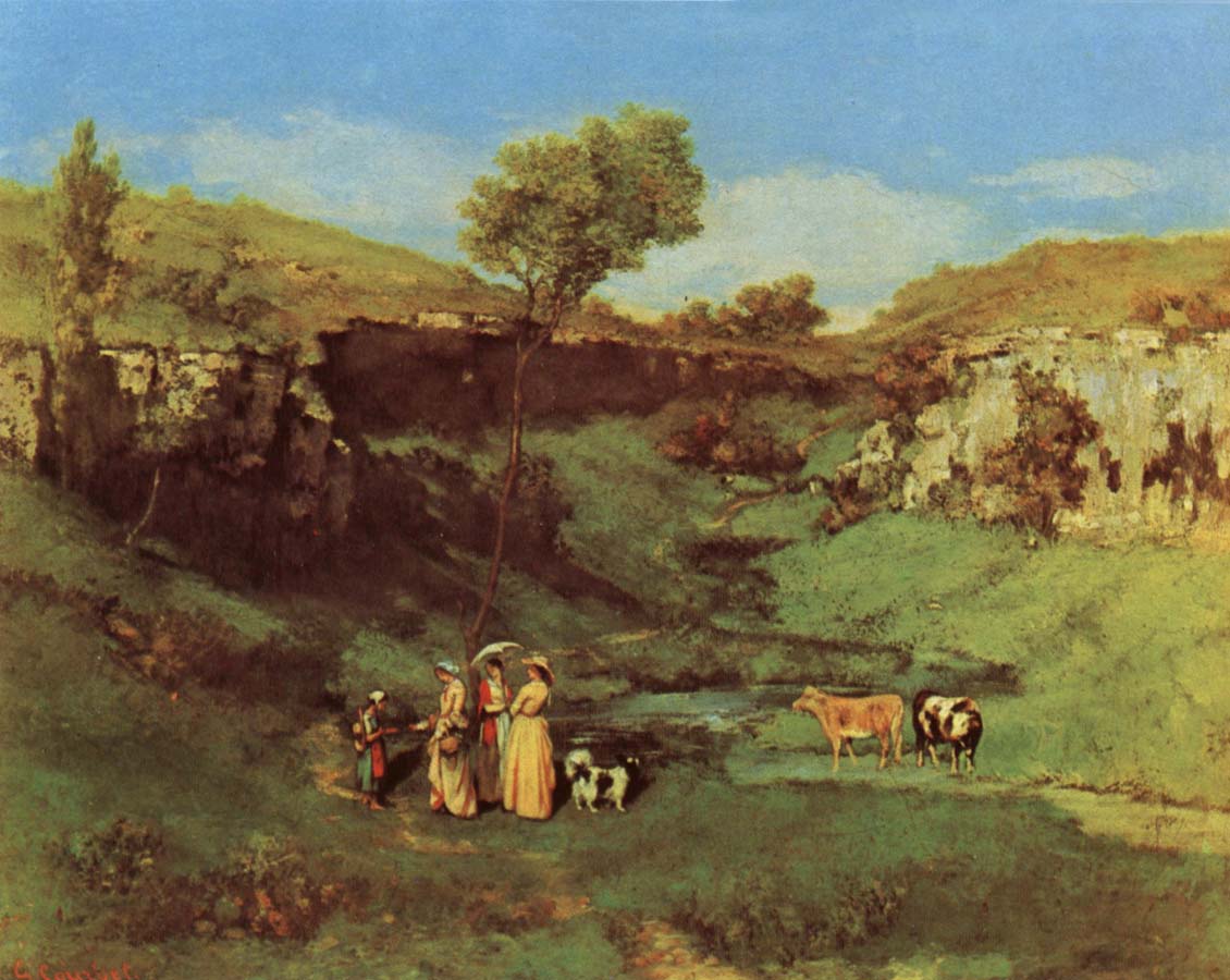 Gustave Courbet Les Demoiselles de Village